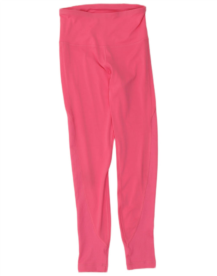 Leggings Reebok Mulher UK 8/10 Pequeno Poliéster Rosa