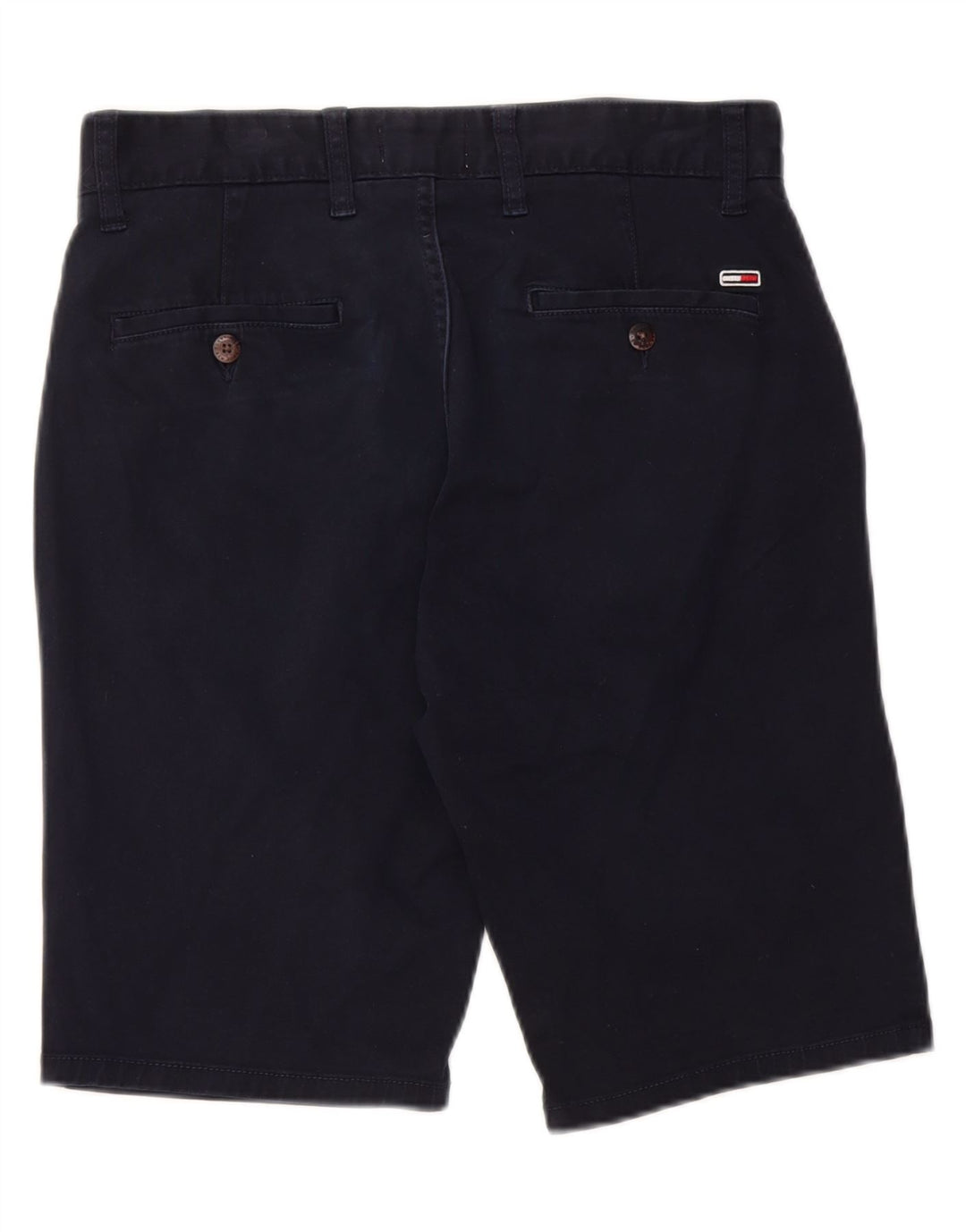 Shorts Chino masculino TOMMY HILFIGER W28 pequeno algodão azul marinho