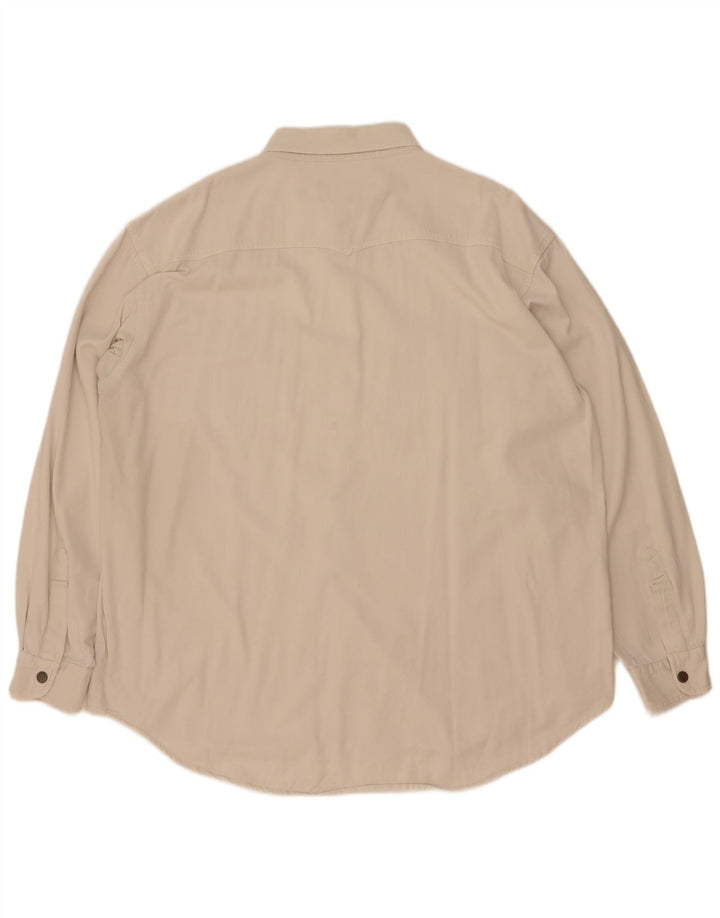 Camisa masculina vintage 2XL bege