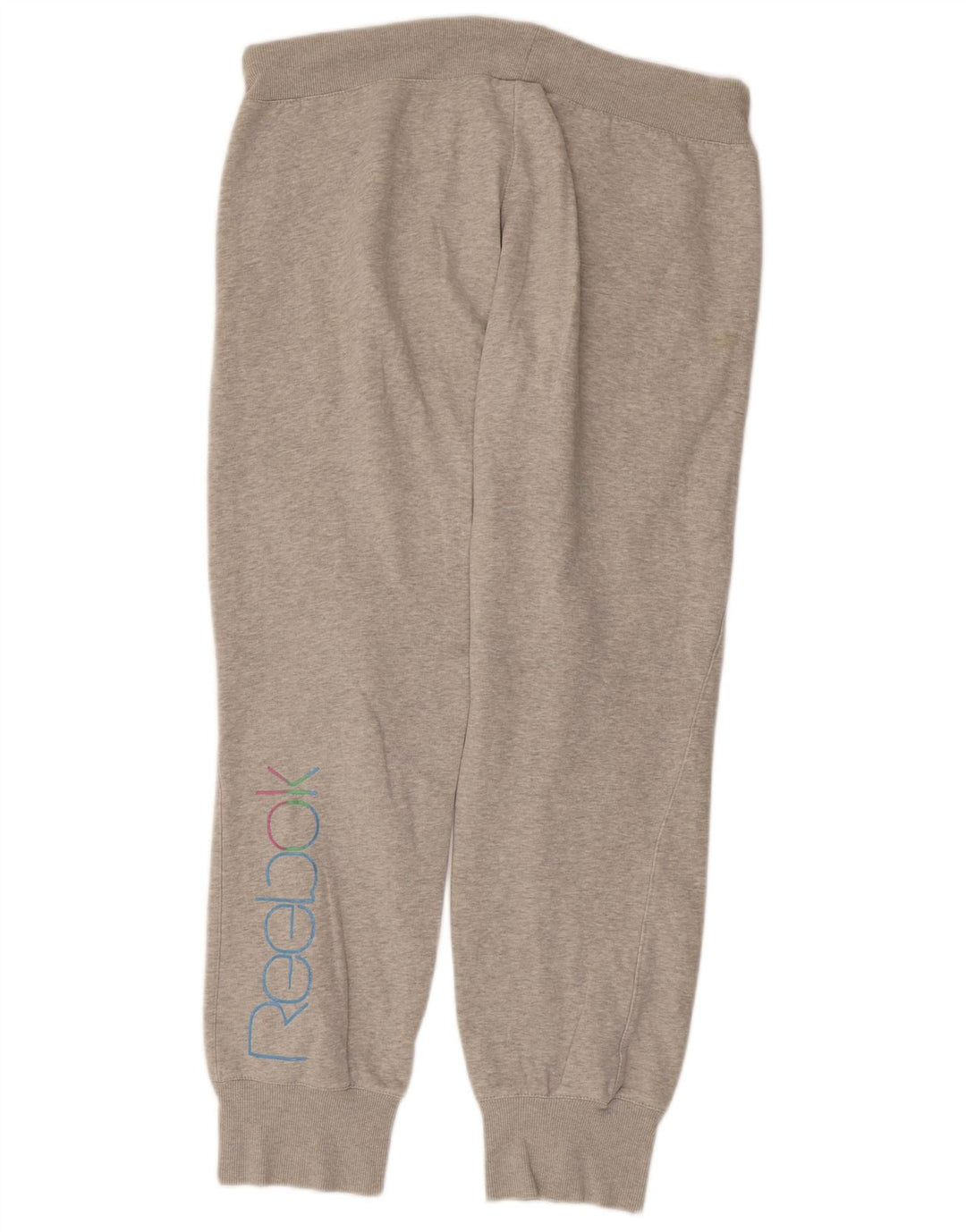 REEBOK Calça de treino masculina Joggers grande algodão cinza