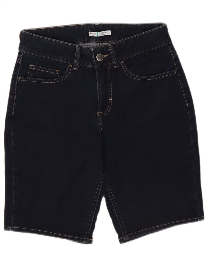 Lee Womens Riders Mid Rise Bermuda Jeans Shorts W28 Médio Azul Marinho