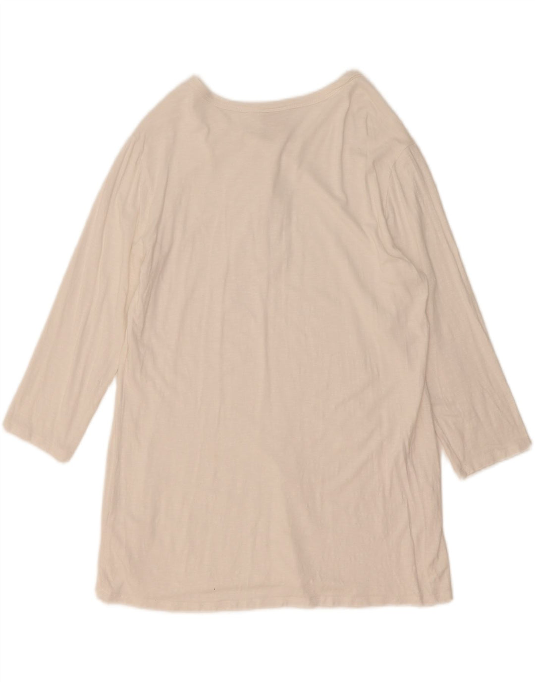 Top feminino Champion manga 3/4 UK 14 grande branco