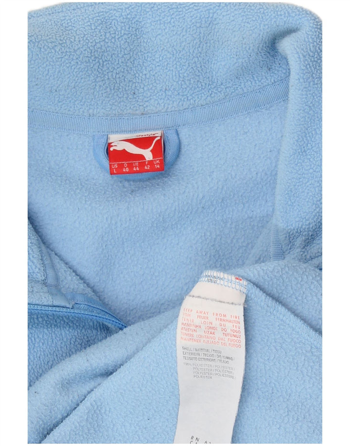 Jaqueta de lã feminina Puma UK 14 poliéster azul médio