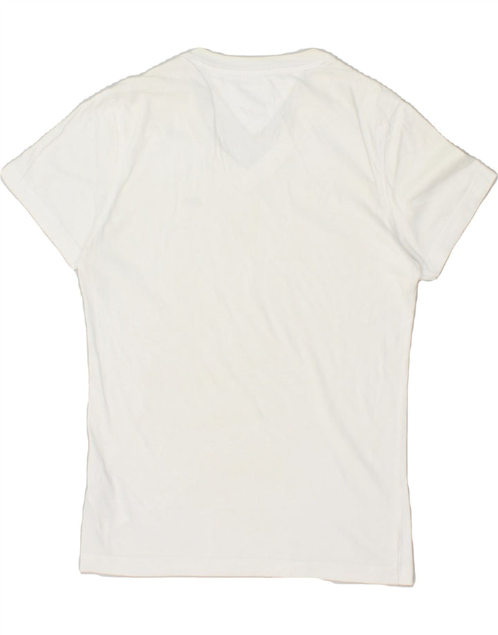 TOMMY HILFIGER Mens T-Shirt Top XS White Cotton Vintage Tommy Hilfiger and Second-Hand Tommy Hilfiger from Messina Hembry 