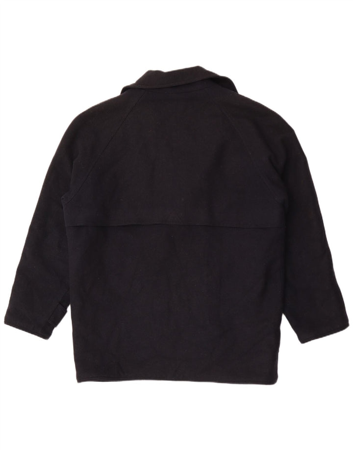 Belfe & Belfe Sobretudo masculino solto IT 48 lã azul marinho médio