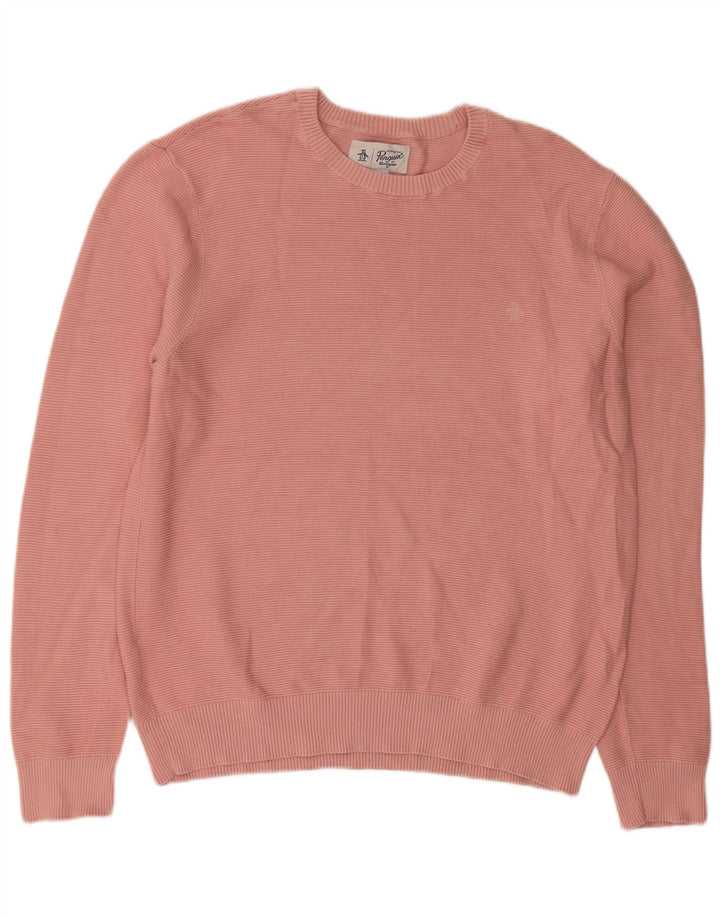 Suéter masculino Penguin com gola redonda XL algodão rosa