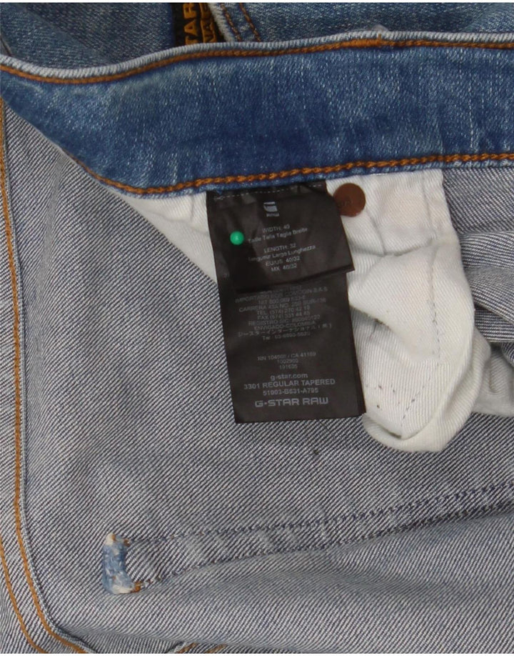 G-Star Masculino 3301 Slim Jeans W40 L32 Azul