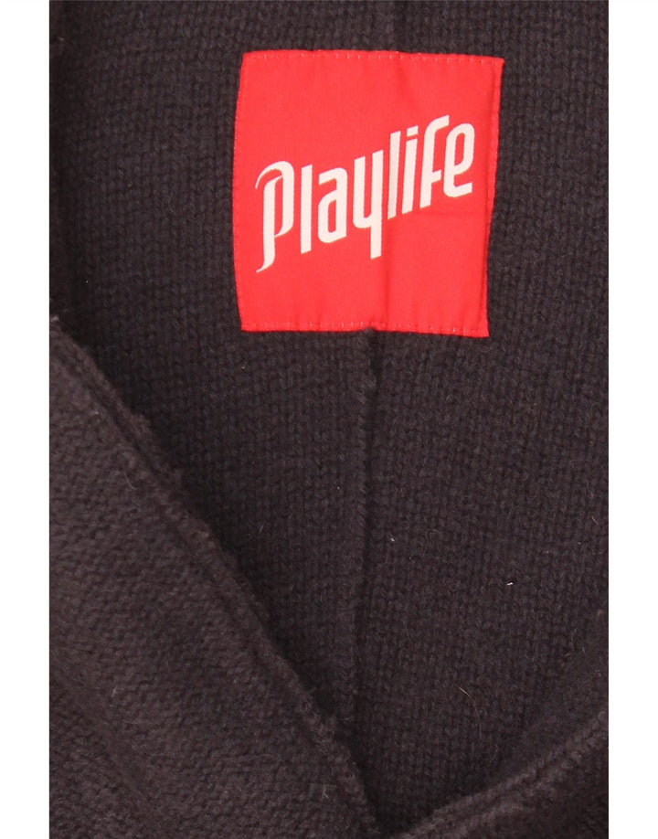Jaqueta Blazer Masculina Playlife com 3 Botões Reino Unido 38 Azul Marinho Médio
