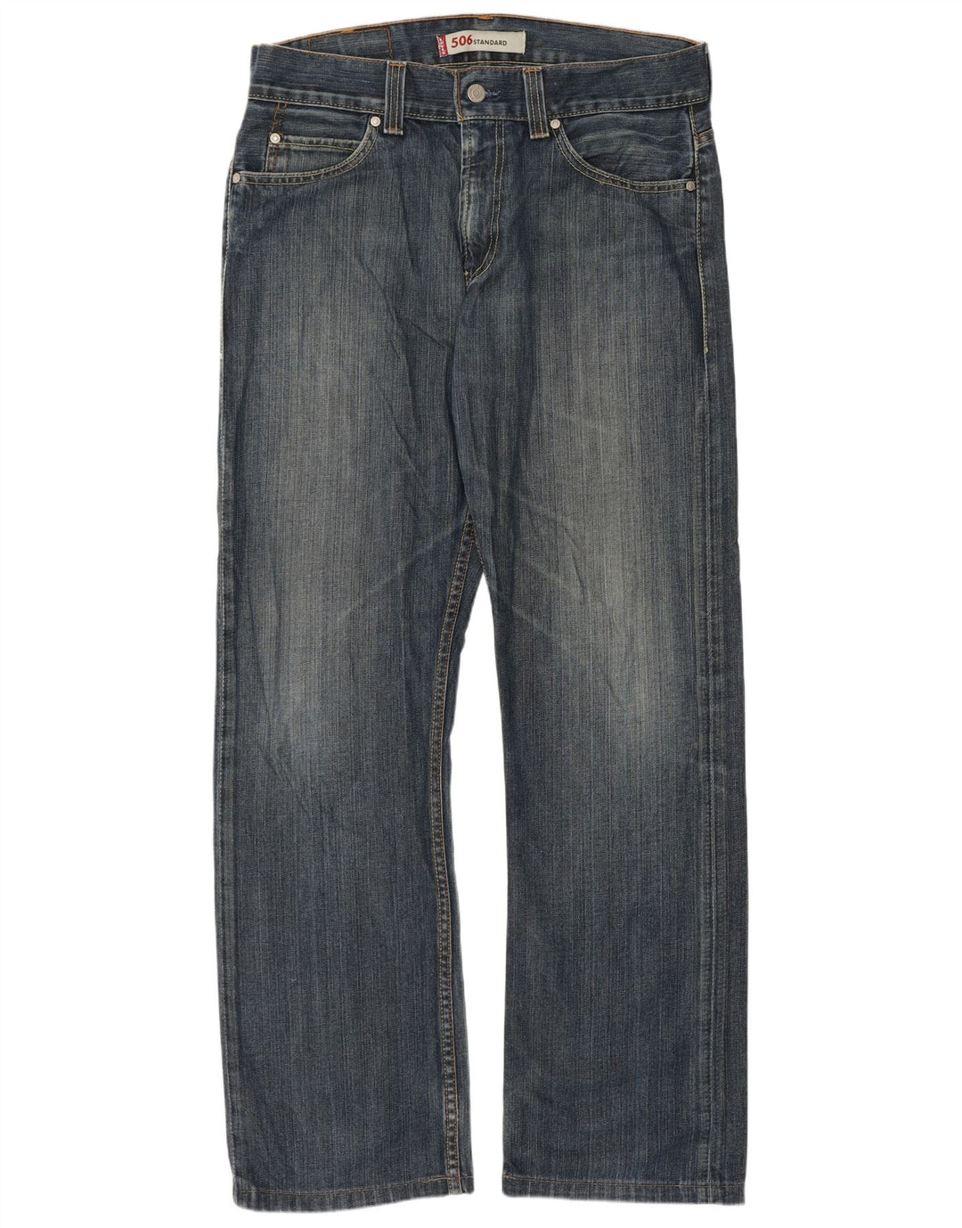 Calça jeans masculina Levi's 506 Standard Fit Straight W33 L31 Azul