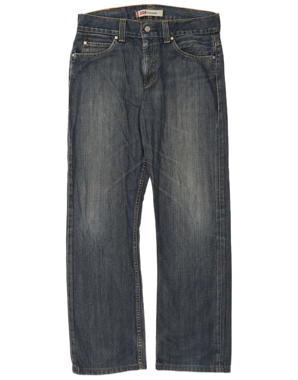 Calça jeans masculina Levi's 506 Standard Fit Straight W33 L31 Azul