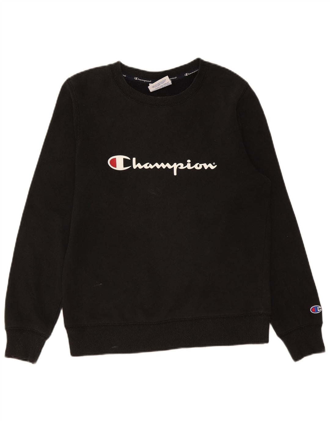 Champion moletom gráfico masculino jumper pequeno algodão preto