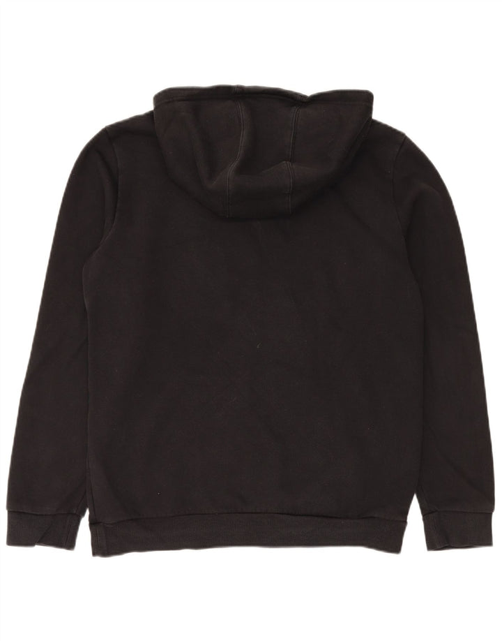 ADIDAS Meninos Hoodie Jumper 15-16 Anos Preto Algodão