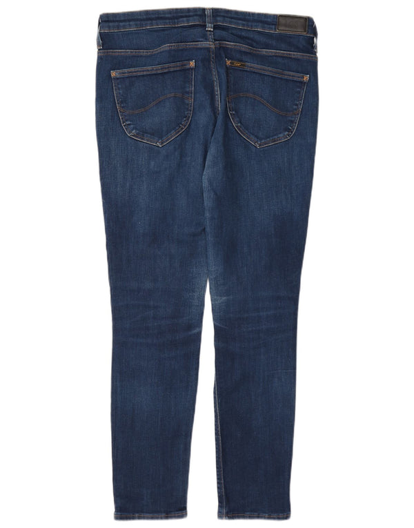 Lee Womens Scarlett Skinny Jeans W32 L31 Azul Marinho Algodão