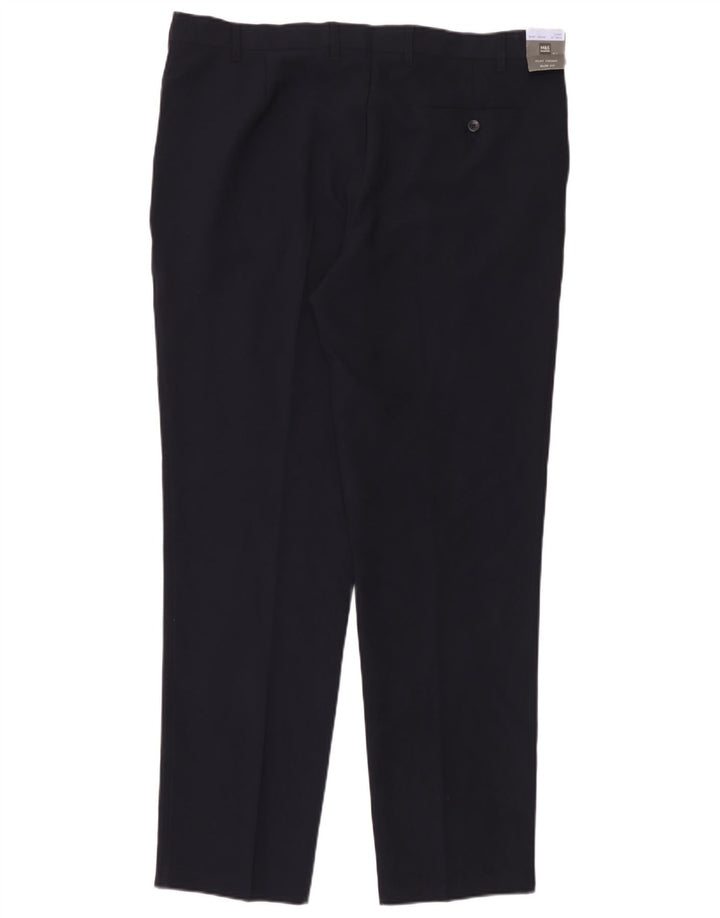 Calça Chino Slim Masculina Marks & Spencer W40 L33 Azul Marinho Poliéster