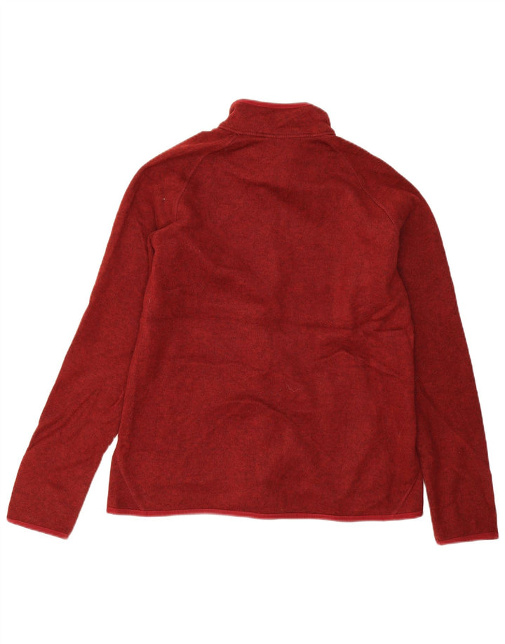 Jaqueta de treino feminina Eddie Bauer Reino Unido 18 XL vermelho manchado de poliéster