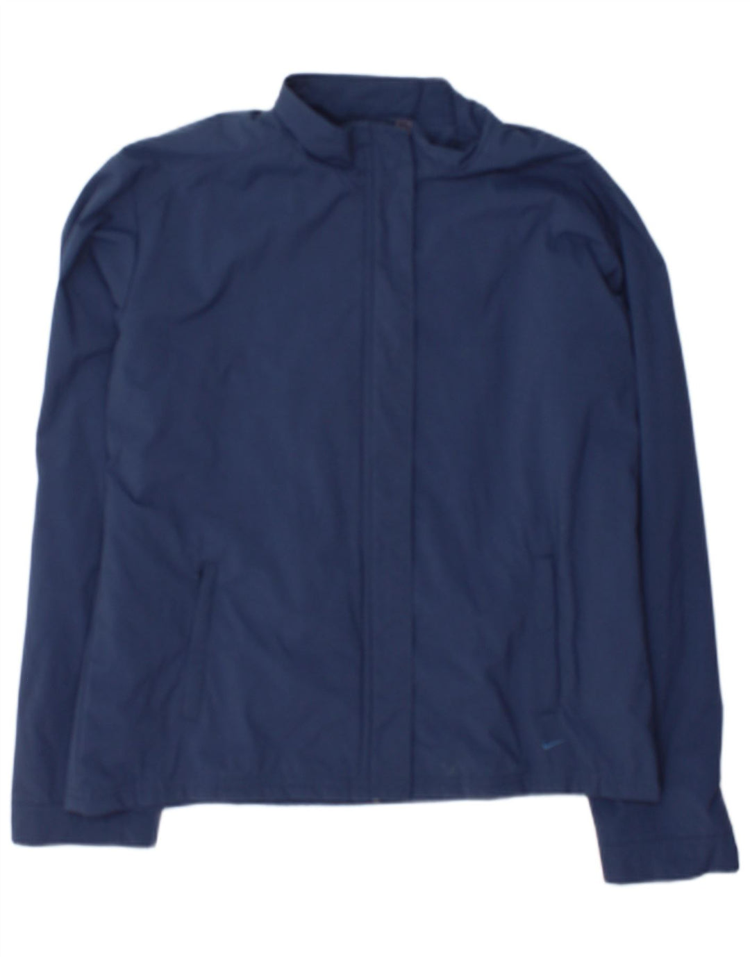 Nike Womens Tracksuit Top Jacket UK 14/16 Grande Azul Marinho Nylon