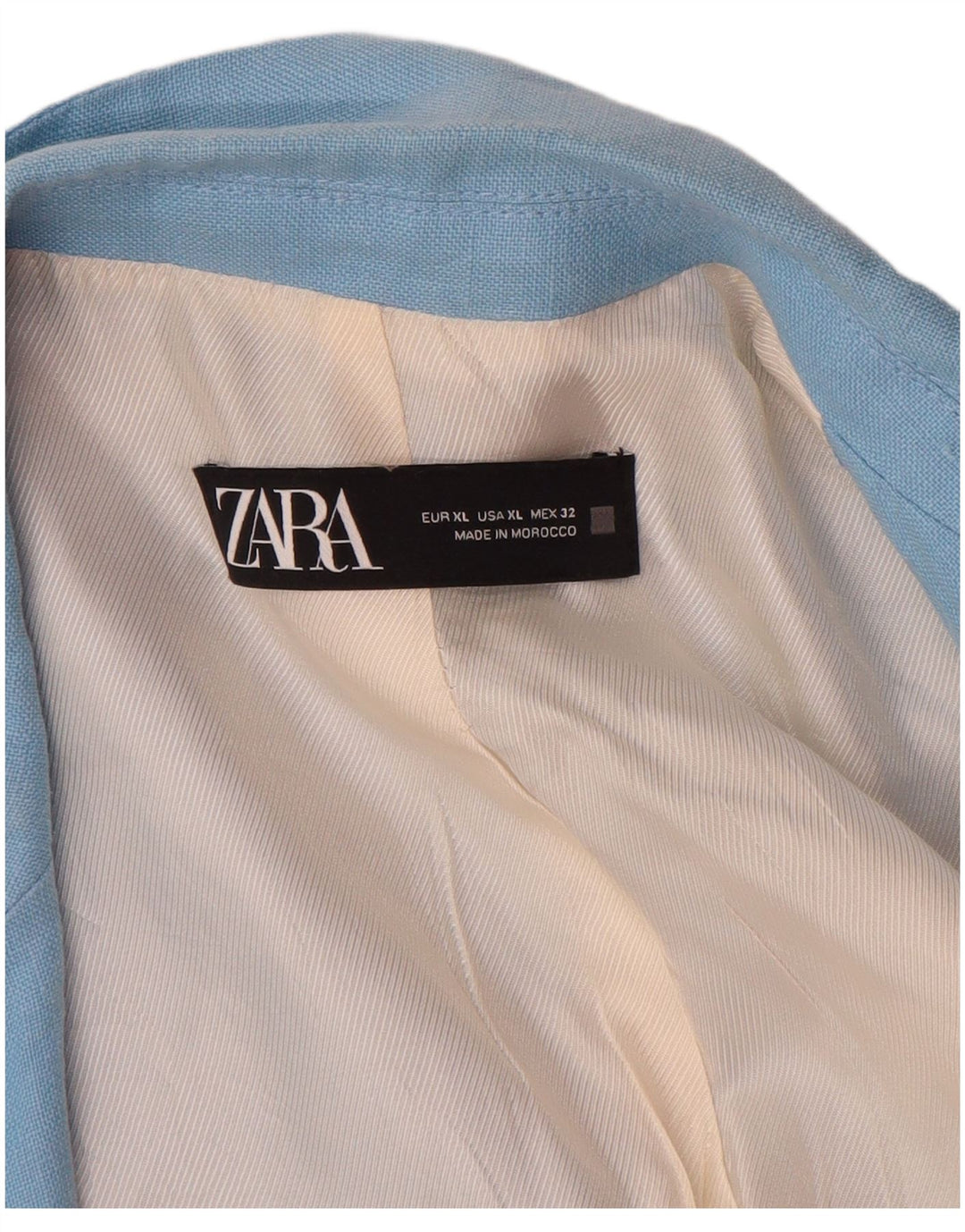 Jaqueta Zara Womens Open Blazer UK 18 XL Azul