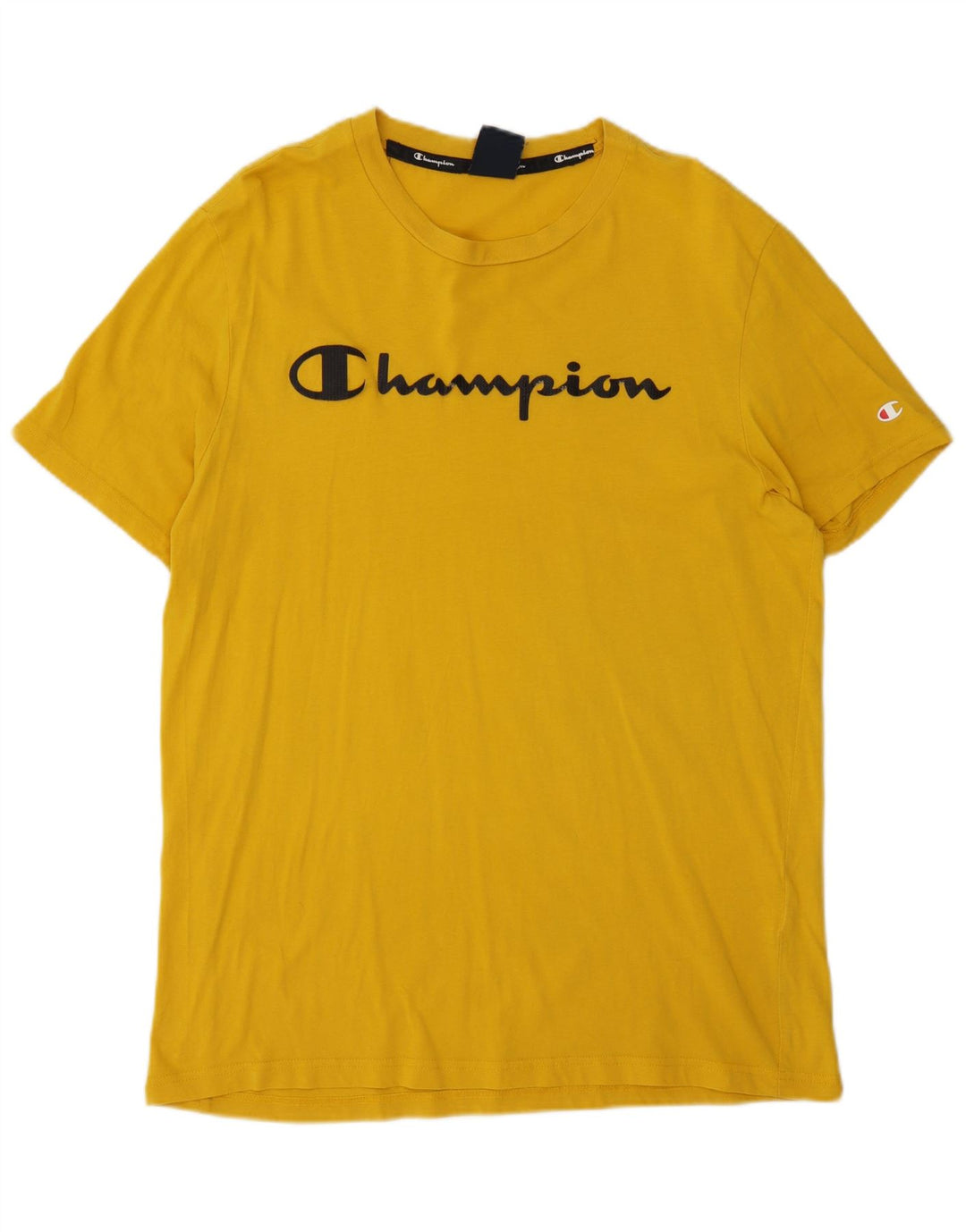 Campeão Camiseta Masculina Graphic Top Amarelo Médio