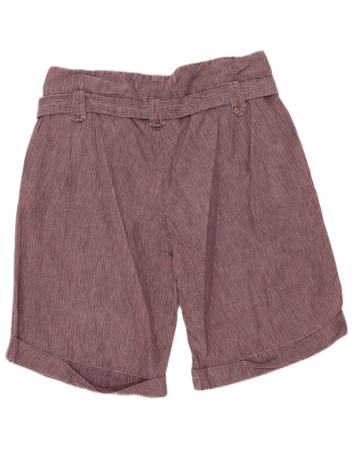 Shorts chino feminino WOOLRICH W31 linho listrado roxo médio