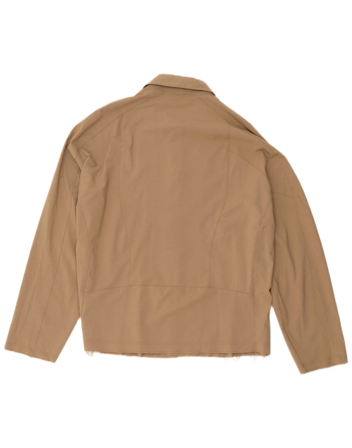 Camisa masculina Zara poliéster bege médio
