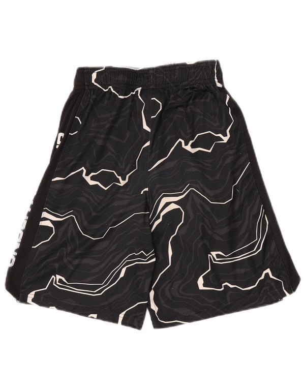 Shorts esportivos gráficos Under Armour Boys 7-8 anos pequenos esportivos pretos