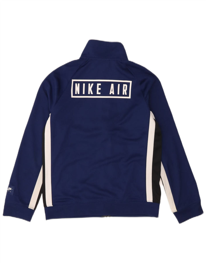 Jaqueta Nike Boys Tracksuit Top 12-13 anos grande azul marinho colorblock