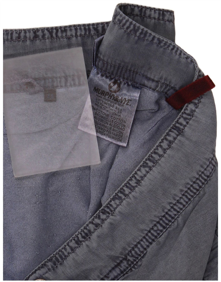 Shorts casuais masculinos Murphy & Nye W38 XL algodão azul