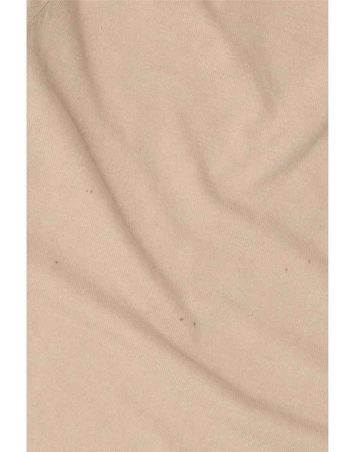Massimo Dutti Suéter feminino de ajuste regular Reino Unido 12 seda bege médio