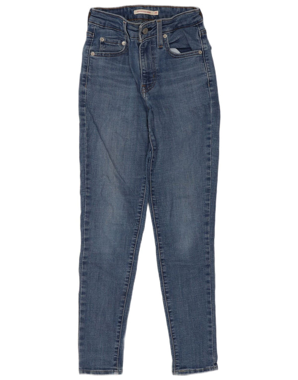 Calça jeans feminina Levi's 721 High Rise Skinny W25 L28 azul algodão
