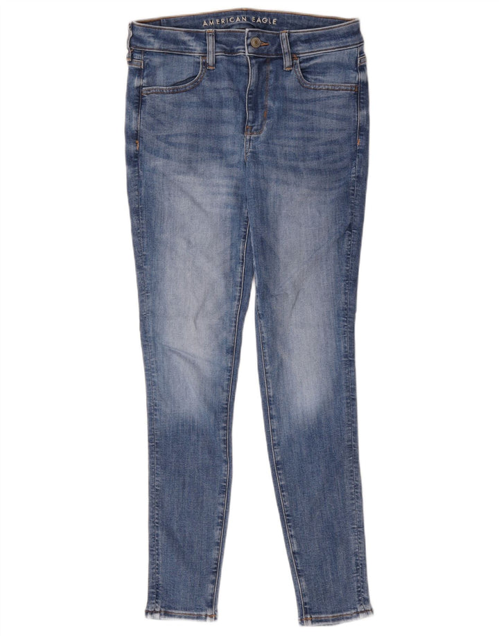 Jeans skinny feminino American Eagle US 6 médio W30 L28 algodão azul
