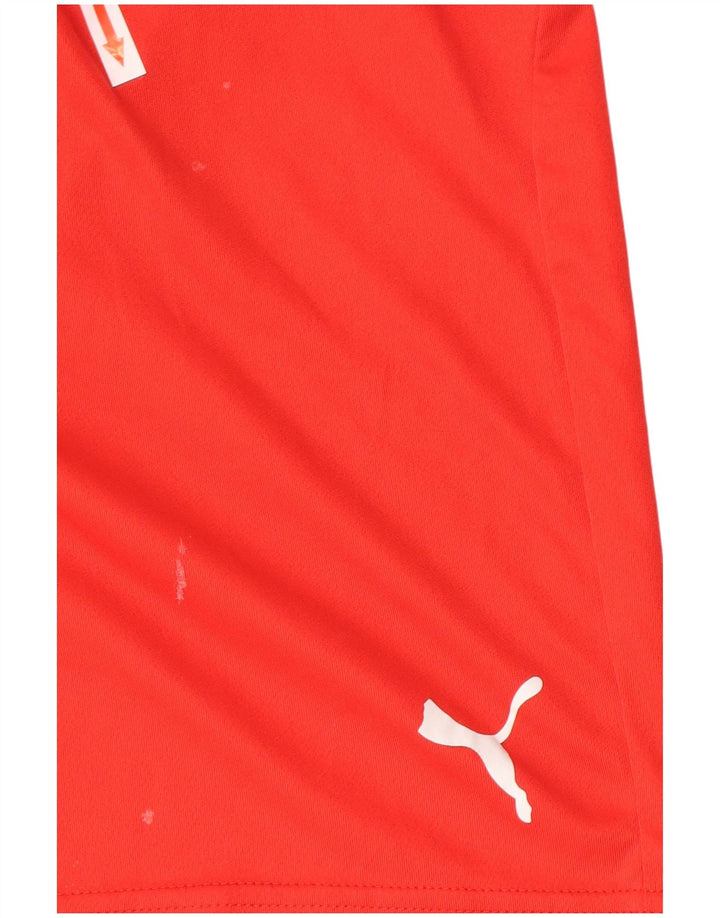 Shorts esportivos masculinos Puma grande poliéster vermelho