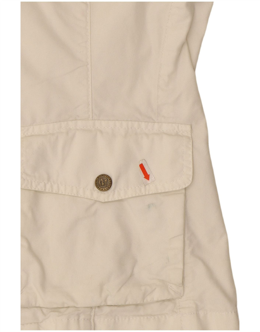 Jaqueta utilitária feminina Marlboro Classics EU 44 XL algodão branco