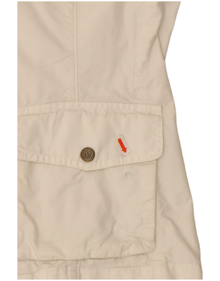 Jaqueta utilitária feminina Marlboro Classics EU 44 XL algodão branco