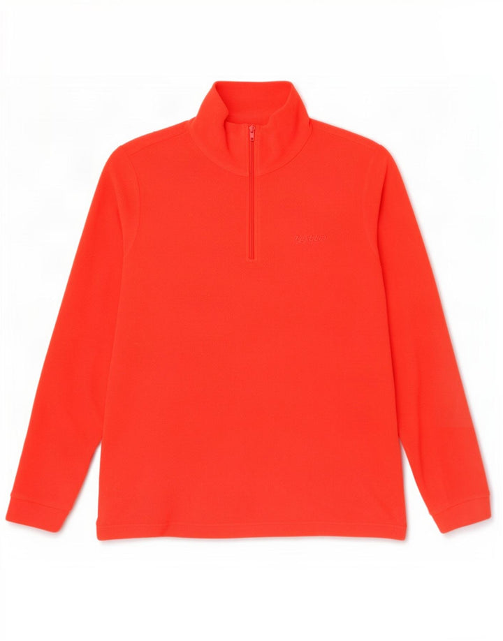 Lotto Mens Zip Neck Fleece Jumper XL Vermelho