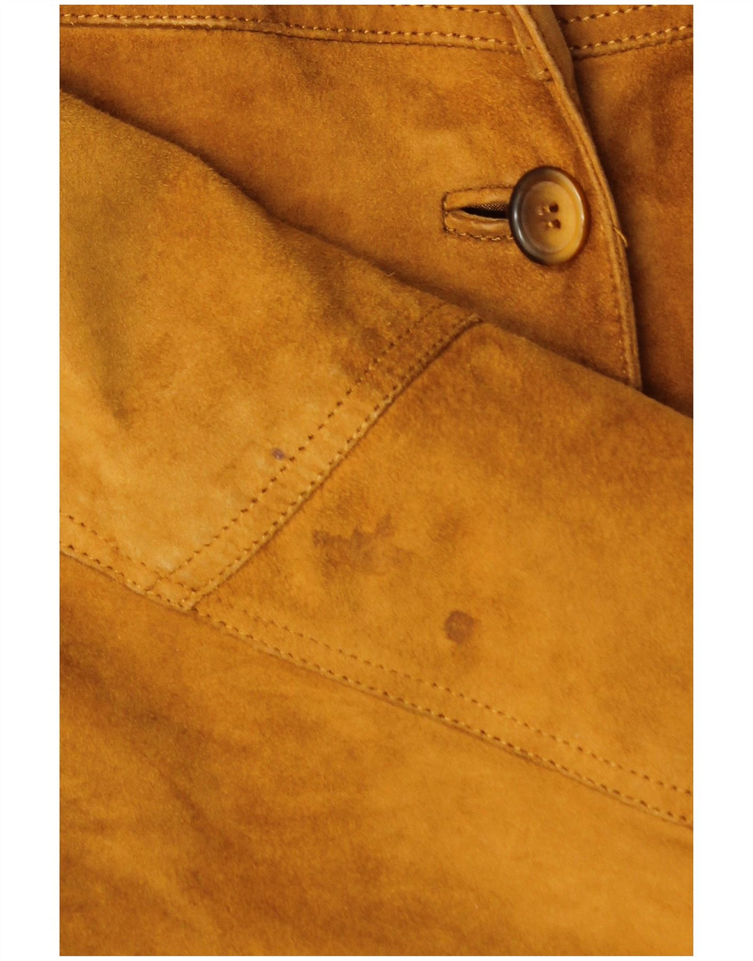 Jaqueta feminina VINTAGE de camurça UK 18 XL couro marrom