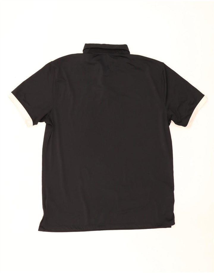 Camisa polo masculina Nike Dri Fit média preta poliéster