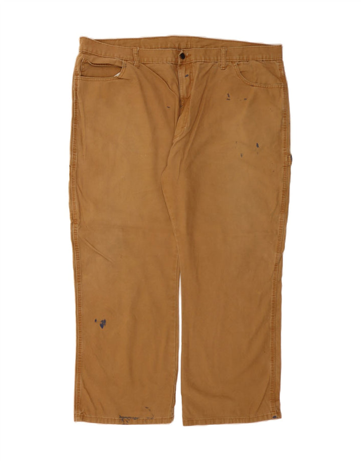 DICKIES Mens Straight Cargo Trousers W44 L30 Brown Cotton Vintage Dickies and Second-Hand Dickies from Messina Hembry 