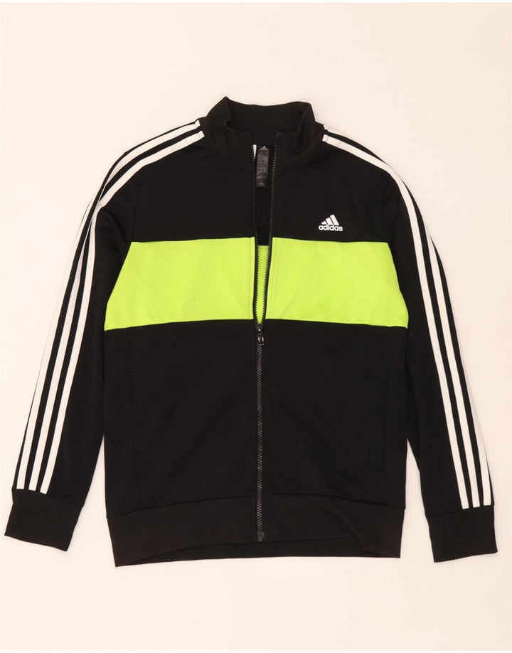 Jaqueta Adidas Meninos Treino Top 12-13 Anos Preto Colorblock Poliéster