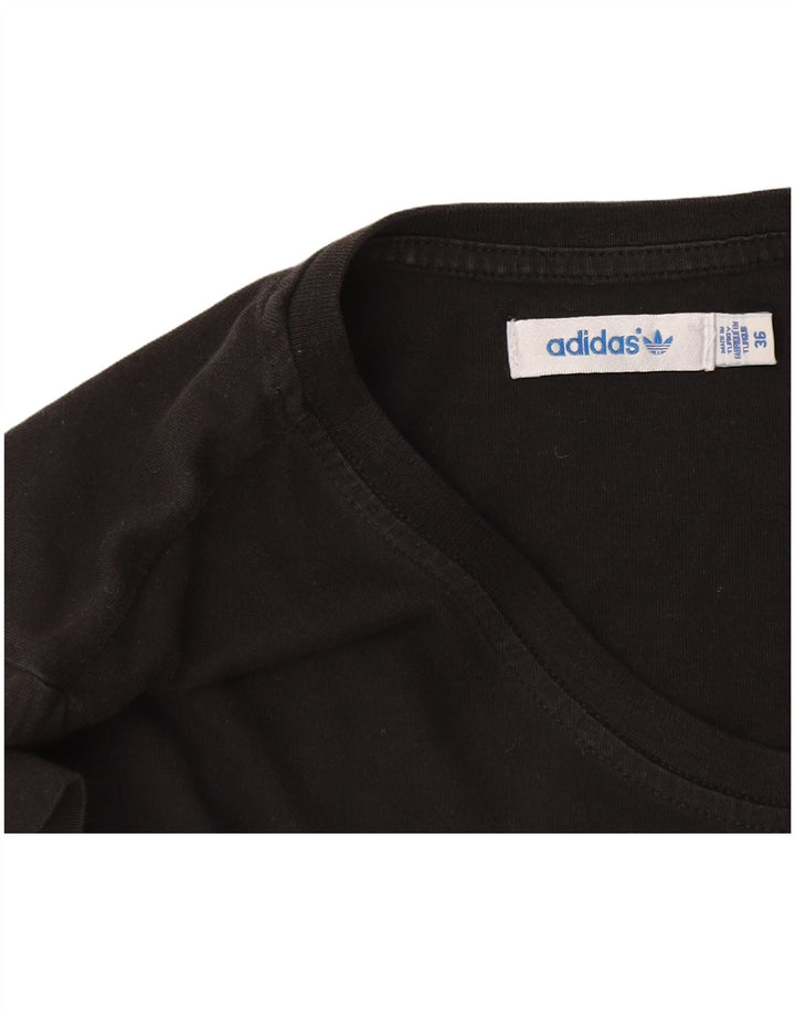 Adidas Camiseta Feminina Graphic Top EU 36 Pequeno Preto