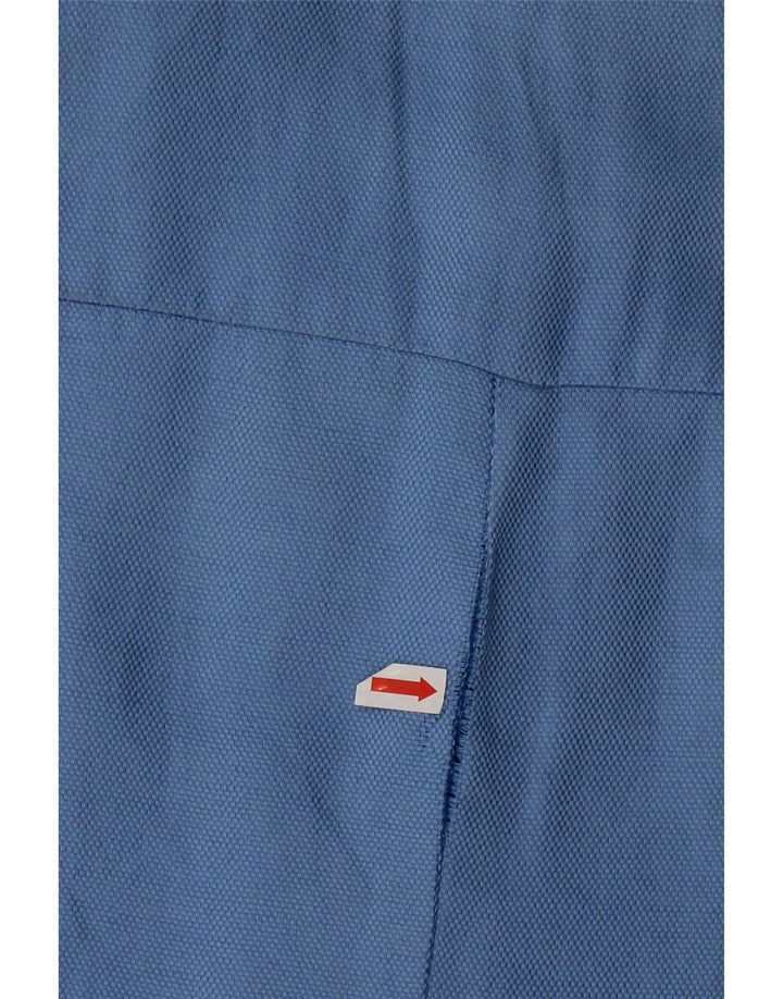 Sobretudo feminino Zara UK 12 algodão azul médio