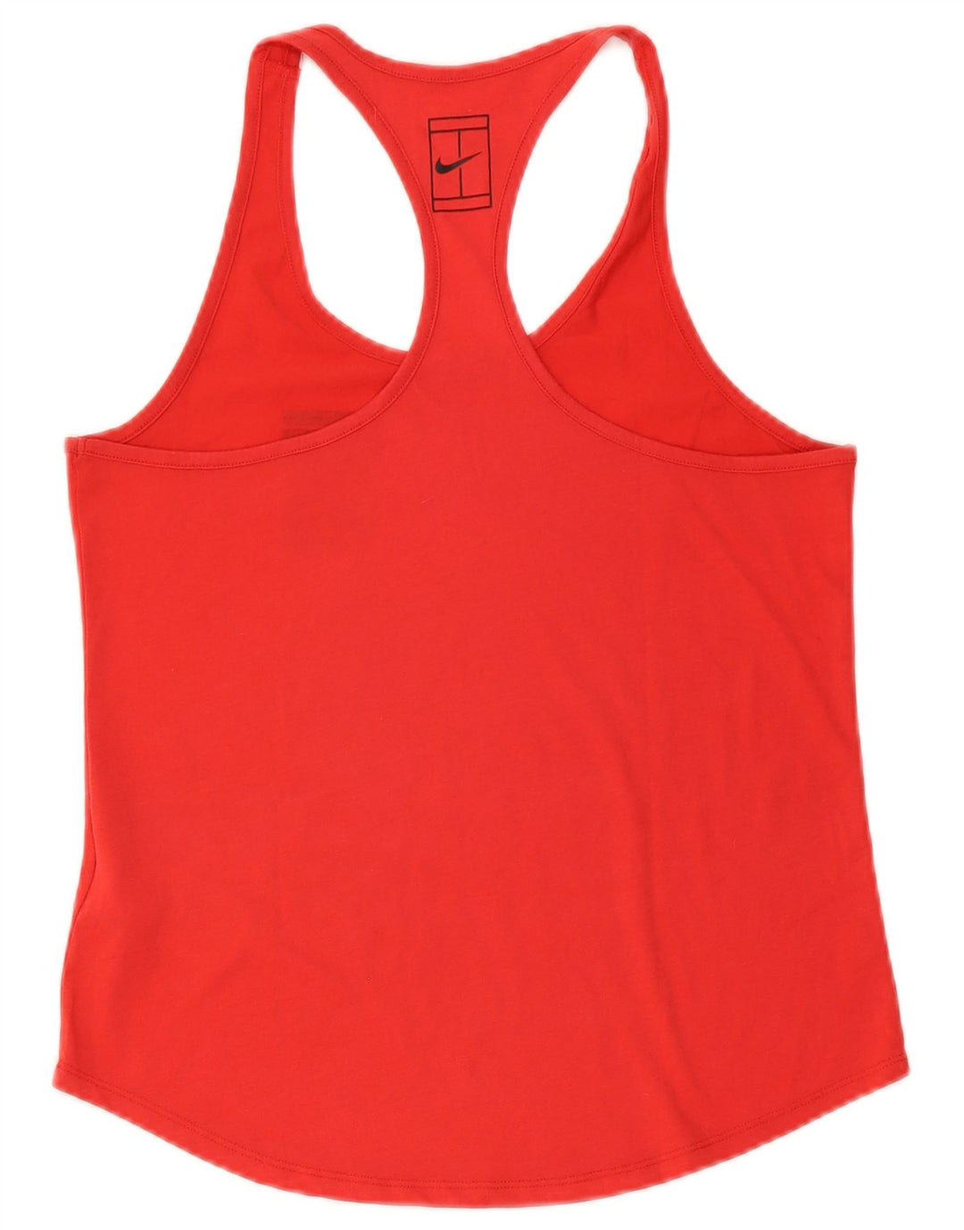 Nike Womens Dri Fit Vest Top UK 12 Médio Vermelho Poliéster