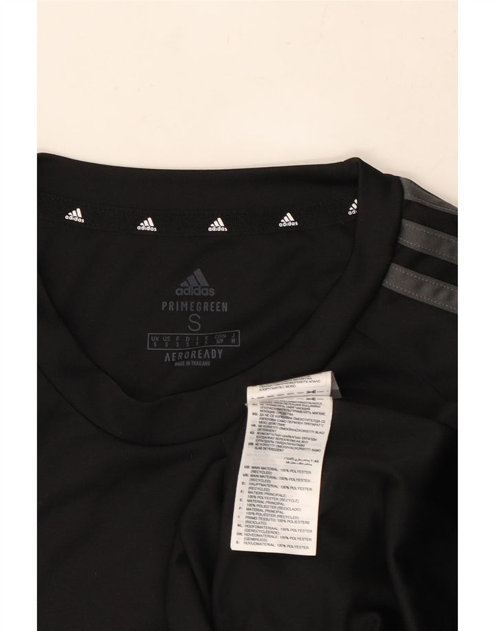 ADIDAS Mens Aeroready T-Shirt Top Pequeno Poliéster Preto