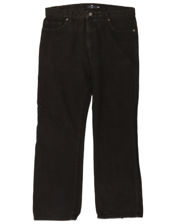Calça jeans reta masculina Marks & Spencer Blue Harbor W36 L31 algodão preto