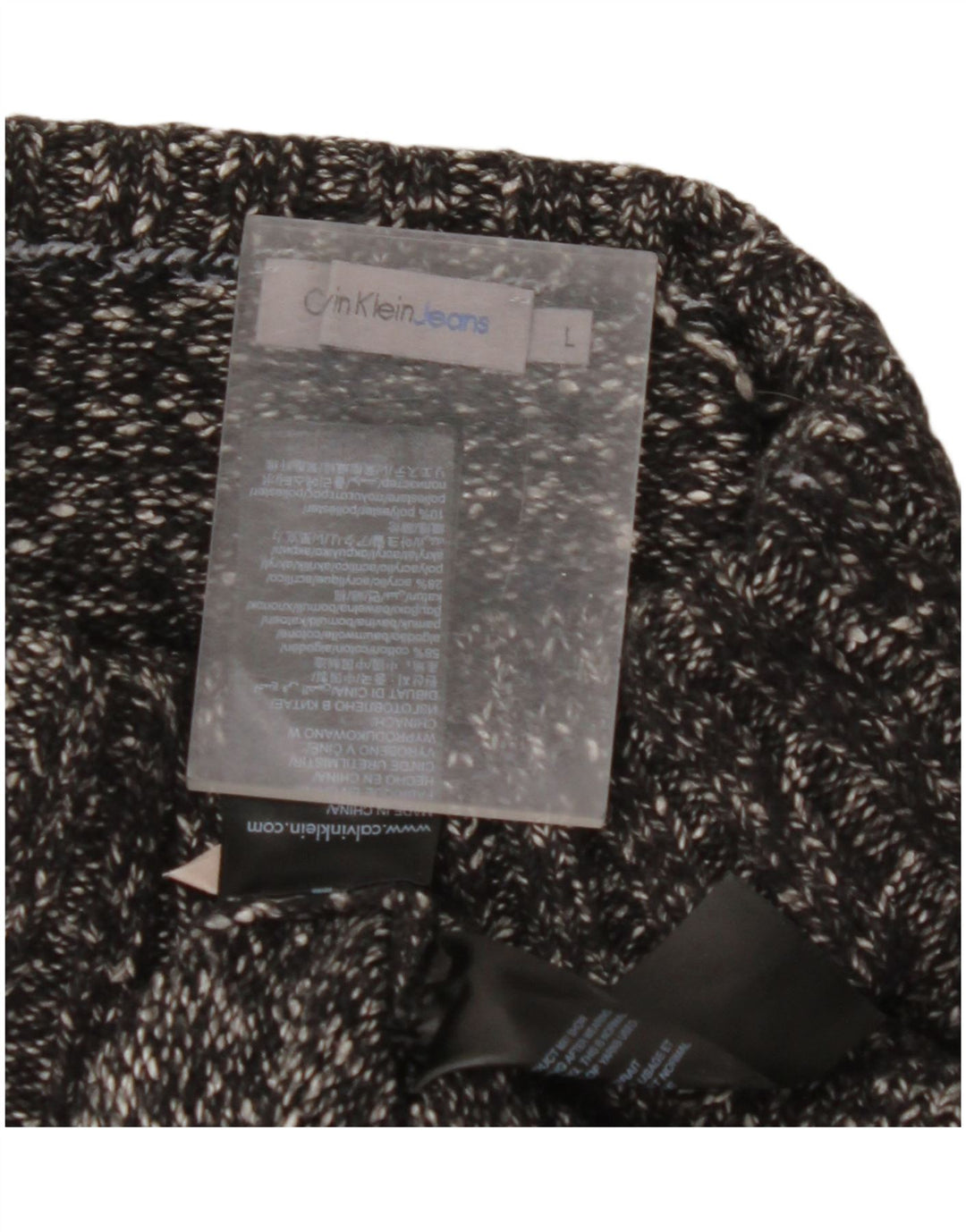 Suéter feminino CALVIN KLEIN JEANS com gola redonda, tamanho 16, preto grande