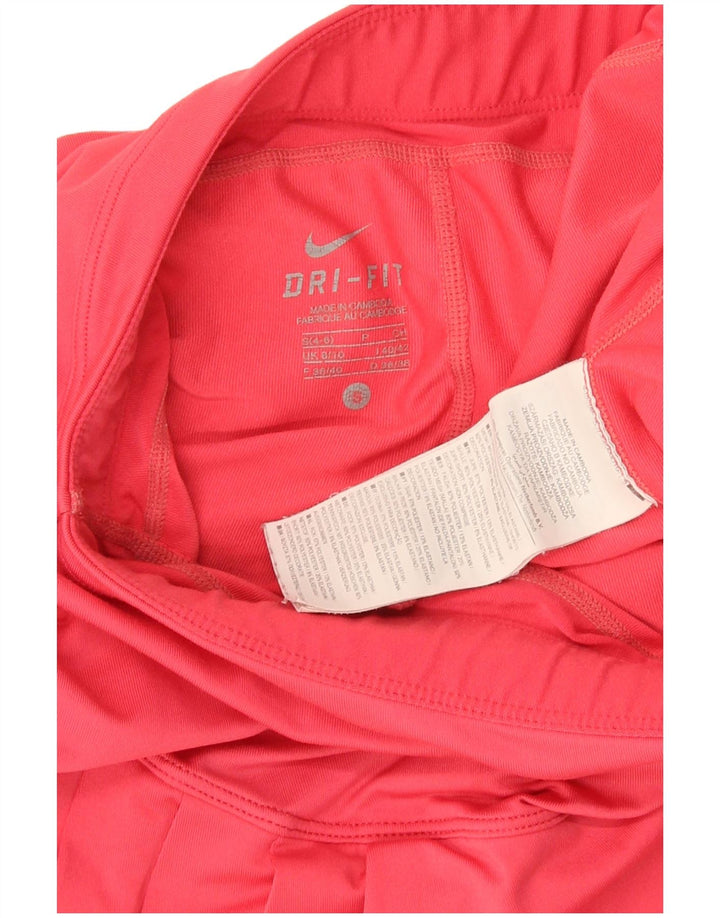 Nike Womens Dri Fit Tennis Saia Reino Unido 8/10 Pequeno Poliéster Vermelho