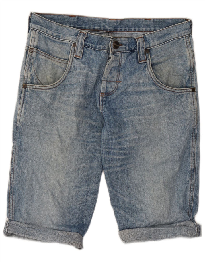 Wrangler Mens Floyd Denim Shorts W29 Algodão Azul Médio