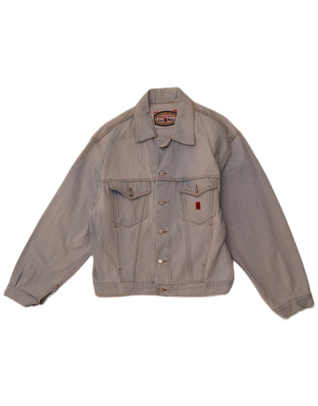 Jaqueta jeans masculina UNIFORM UK 38 azul médio