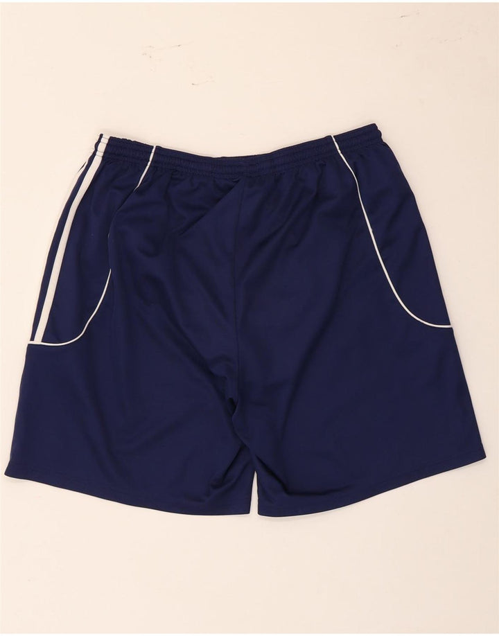 Shorts esportivos masculinos Adidas grandes poliéster azul marinho