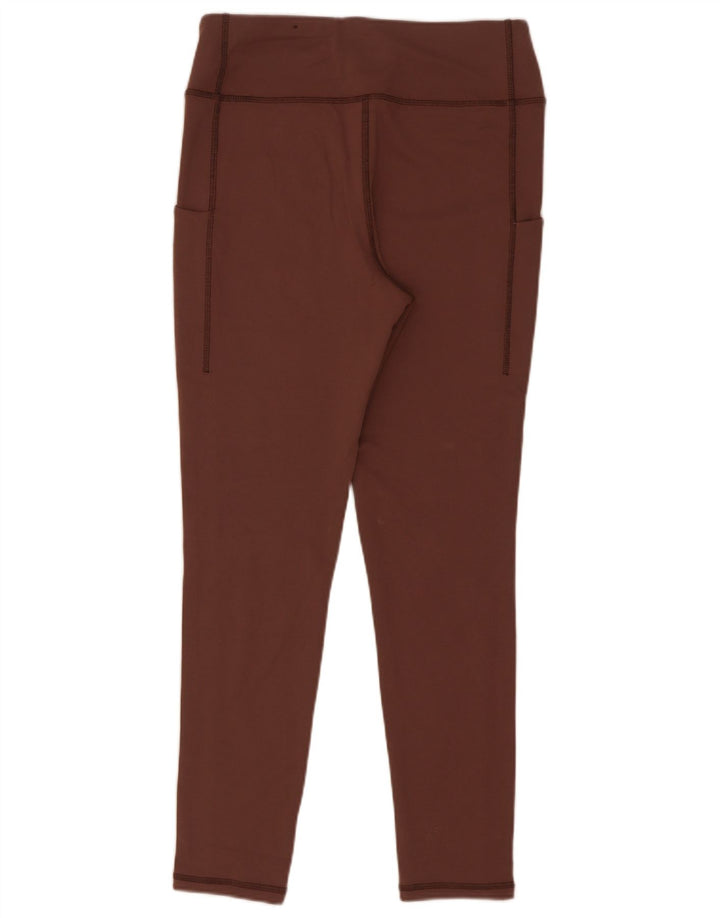 Zara Leggings feminino médio W28 L29 marrom viscose