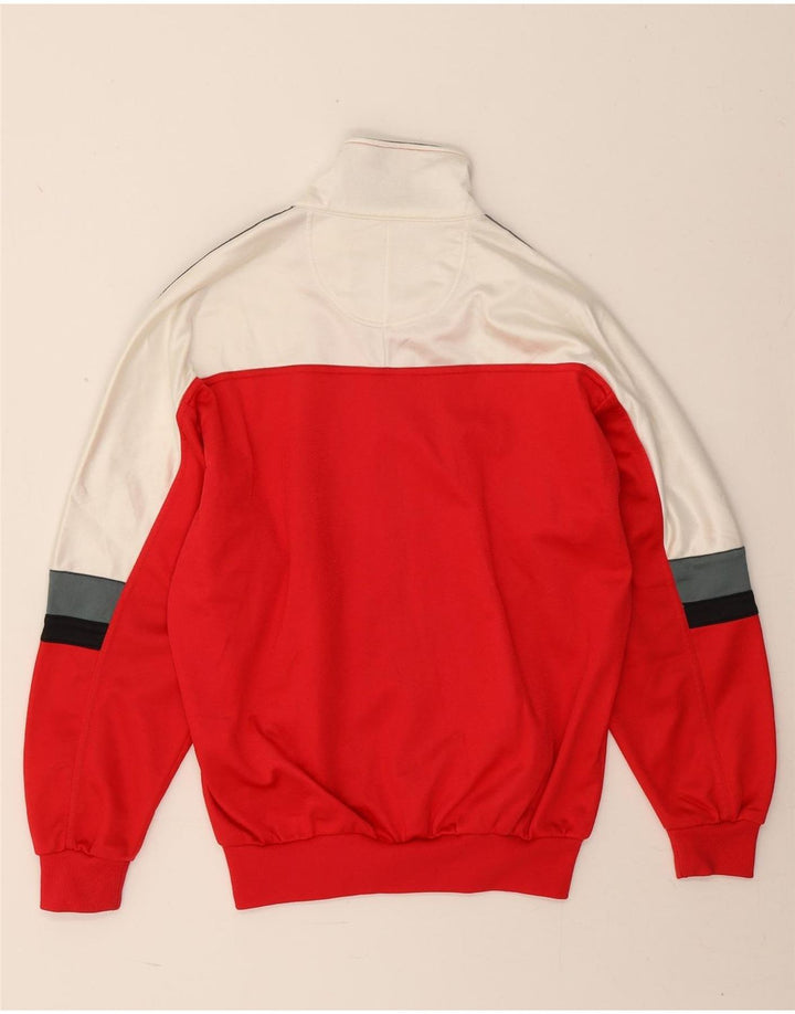 Asics Mens Graphic Tracksuit Top Jacket UK 42 Grande bloco colorido vermelho